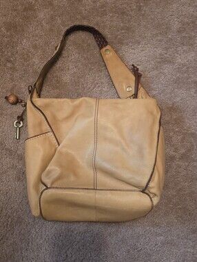 Classic Tan Leather Shoulder Bag